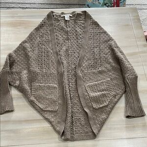 American Rag Taupe Knit Cardigan